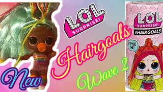 LOL SURPRISE HAIRGOALS WAVE 2!!! FULL UNBOXING VIDEO! FOUND RAINBOW 🌈 RAVER!! RARE ⭐️