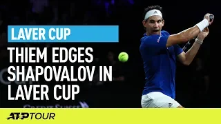 Thiem Defeats Shapovalov In Match 1 | Laver Cup | ATP