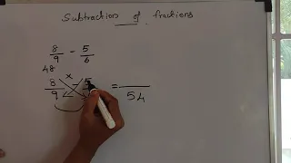 subtraction of fractions in tamil.