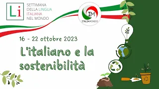 XXIII SETTIMANA DELLA LINGUA ITALIANA NEL MONDO