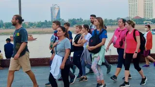 Cambodia Walking Tour In Phnom Penh City 2023 & More | Jee Mo TV Tour