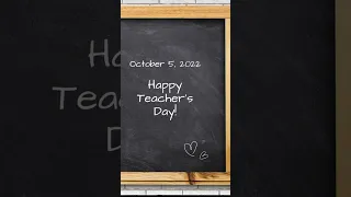 Teacher's day Whatsapp status 2022 #shorts #teachersday #whatsappstatus