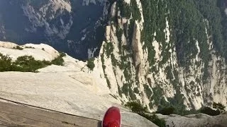 Deadliest Hike in the world - Mount Huashan, China - 2 Minute Clip