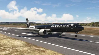 Dangerous Landing of Air New Zealand Boeing 777 at Lisbon Airport - MFS2020