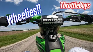 My Dirt Bike Track Is MUDDY! | Kawasaki 250