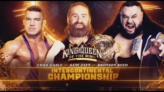 Simulacion de King & Queen Of The Ring : Chad Gable vs Bronson Reed vs Sami Zayn