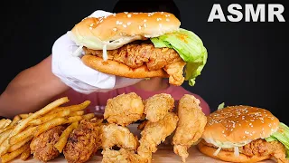 ASMR POPEYES | FRIED CHICKEN, CHICKEN TENDERS, CHICKEN BURGER (Eating Sound) | MAR ASMR