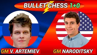 Vladislav Artemiev vs Daniel Naroditsky | Bullet chess 1+0 | lichess.org