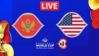 LIVE! USA vs MONTENEGRO Full Game | September 1, 2023 | 2023 FIBA World Cup 2nd Round | NBA2K23