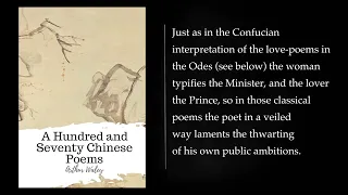 A HUNDRED AND SEVENTY CHINESE POEMS translation BY ARTHUR WALEY. Audiobook, full length