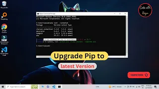 How To Upgrade Pip Version in Python Window | Pip Upgrade Command | Pip update new version 23.2.1