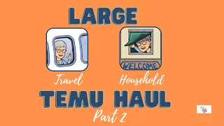 Large TEMU Haul Video Part 2 - Temu Travel and Household Items