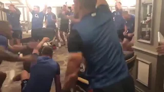 England Rugby Team reaction to England's victory in Cricket World Cup