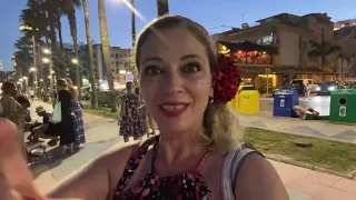 С питие в ръка, под пълната луна. От Torremolinos/ España 🪭 🌝🌴