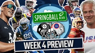 UFL WEEK 4 | Previews, Picks, Best Bets | DC's Chris Rowland | Springball Boulevard