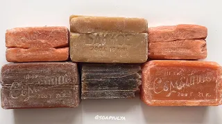 ASMR antique soap, dry soap cutting,  powdery soap/ режу сухое ретро мыло, АСМР мыло