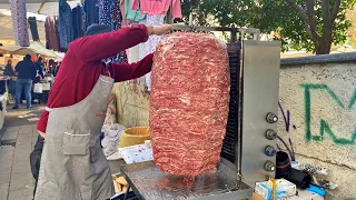 This Master Prepares Doner Kebab With Amazing Skills -Turkish Street Food