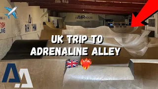 UK trip to Adrenaline Alley skatepark