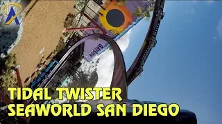 Tidal Twister POV and Rider Cam at SeaWorld San Diego