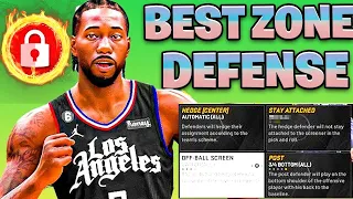 THE BEST ZONE DEFENSE IN NBA 2K24! (2-3 ZONE & 3-2 ZONE)! STOP ALL OFFENSES! TIPS & TRICKS!