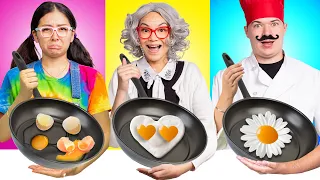 ME VS GRANDMA COOKING CHALLENGE | FUNNY & CRAZY FOOD BATTLE BY CRAFTY HACKS PLUS