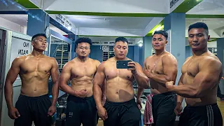 Workout with my Chakhesang wrestlers at Battleground Gym Kohima / @Venuzodawhuo