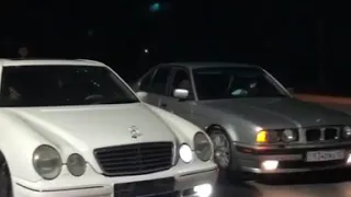 BMW 540i e34 4.0 286hp vs Mercedes w210 E55 AMG 354hp