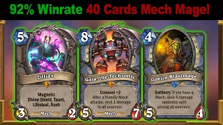 40 Cards Mech Mage Is Stronger And Better To Reach Legend! Throne of the Tides Mini-Set| Hearthstone