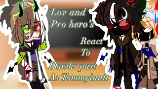 LOV and Pro hero’s react to hawks past as Tommyinnit // gacha // Mha // dsmp //