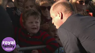 Duke of Cambridge meets young superfan in New Zealand