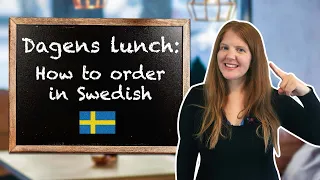 How to order lunch in Swedish (Dagens lunch)