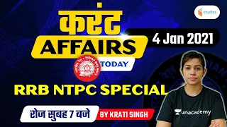 4 January Current Affairs 2021 | Current Affairs by Krati Singh | Current Affairs Today