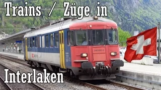 Züge/Trains in Interlaken, 2014
