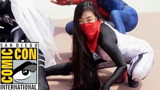 Spider-Man - SPIDER-VERSE at San Diego Comic Con - Superheroes in Real LIfe! TheSeanWardShow