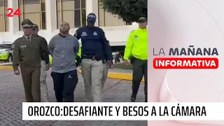 Desafiante y besos a la cámara: las nuevas imágenes de Dayonis Orozco detenido | 24 Horas TVN Chile