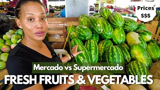 Fresh Fruits And Vegetables Street Market In Santo Domingo | Dominican Republic