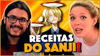 ANA e VICTOR cozinham com o SANJI de ONE PIECE!