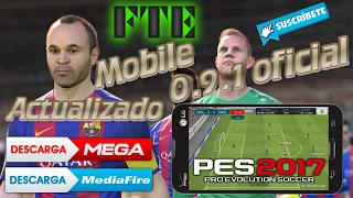 Descarga Pes 2017 Mobile Para Android Actualizado 0.9.1 Por Mega Y Mediafire + Nueva Intro