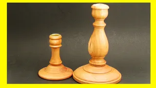 Woodturning a Candle Holder | No Scroll Chuck Needed