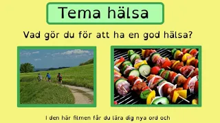 Tema HÄLSA ordkunskap + text