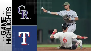 Rockies vs. Rangers Game Highlights (5/19/23) | MLB Highlights