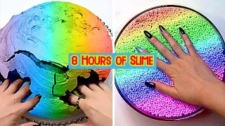 Satisfying 8 Hours MEGA Crunchy Slime ASMR Videos 2023 😍 Slime Satisfactorio | Oddly Satisfying 2023