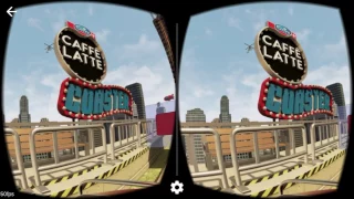 VR Roller Coaster Google Cardboard 3D SBS 1080p Gameplay Virtual Reality video