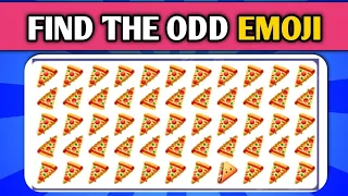 Find the ODD One Out 🍕- Number & Letter Edition I Medium, Hard Levels #shorts #find #emoji