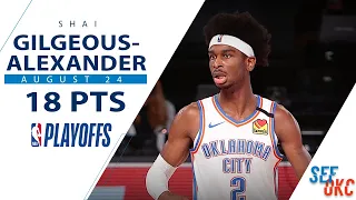 Shai Gilgeous-Alexander's Full Game 4 Highlights: 18 PTS, 12 REB vs Rockets | 2020 Playoff - 8.24.20