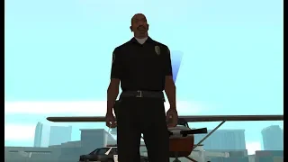 Officer Carl Johnson completes the mission Freefall - Casino mission 9 - GTA San Andreas