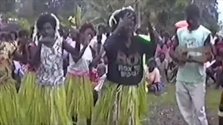 PM Billy Hilly of Solomon Islands visits Ranongga Island in 1994