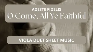 O Come All Ye Faithful Sheet Music | Viola Duet