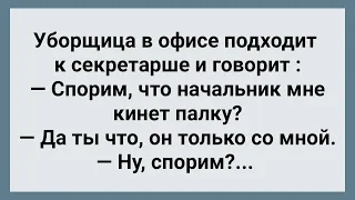 Уборщица Просит Начальника Кинуть ей Палку! Подборка Свежих Анекдотов! Юмор!