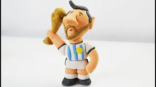How to Easily Make a Caricature of Leo Messi with Modelling clay